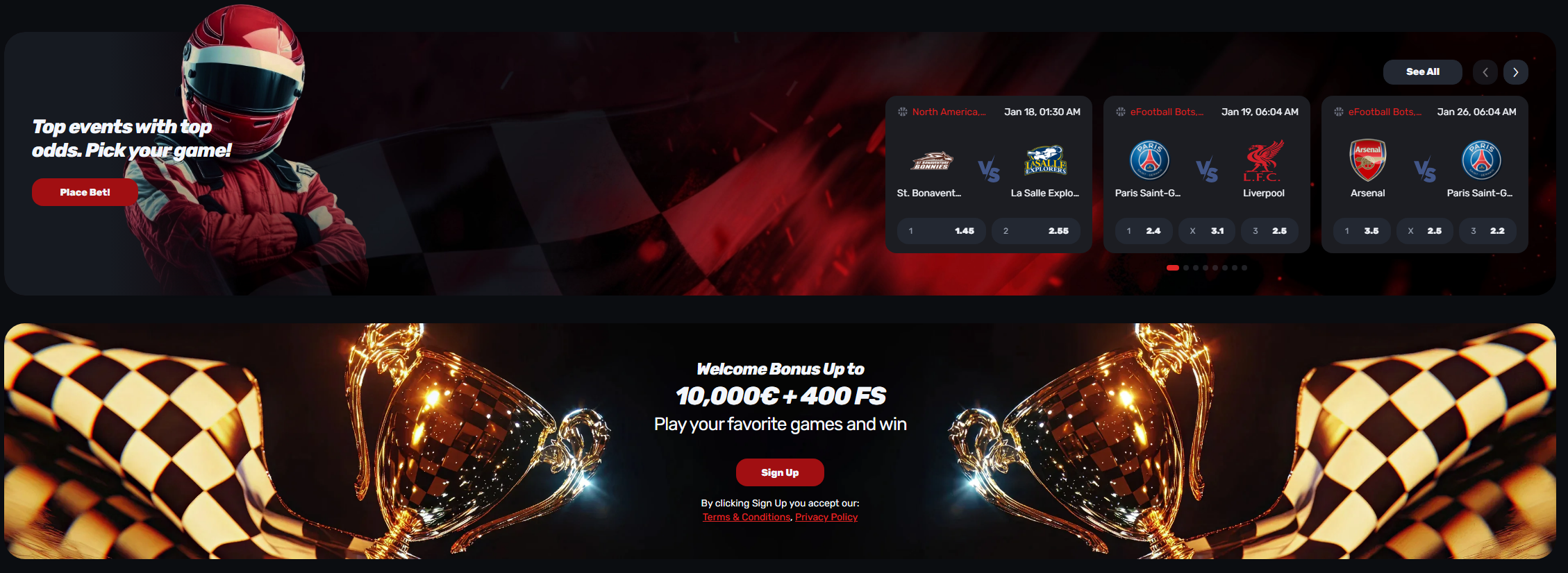 Redracer Sportwetten Bonus